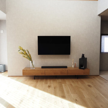 gray × wood natural interior