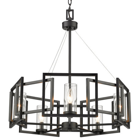 Marco 5-Light Chandelier, Matte Black