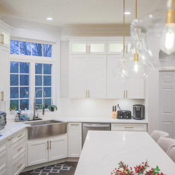 Modern Kitchen Remodel in Frederick County, MD with chic kitchen appliances
