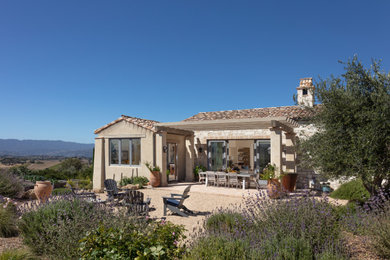 This is an example of a mediterranean exterior in Santa Barbara.
