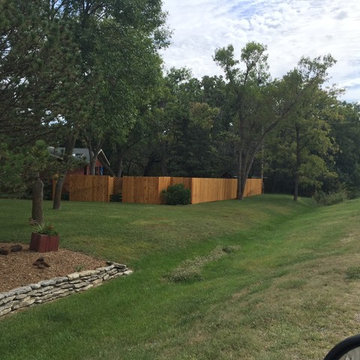 Custom cedar fence