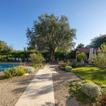 Aménagement d'un jardin de ville avec piscine à Nice