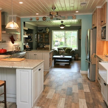 Paint and Natural Mix Kitchen