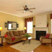 tv over fireplace