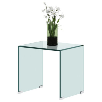 Whole Tempered Glass Coffee Table Clear End Table Transparent Side Table