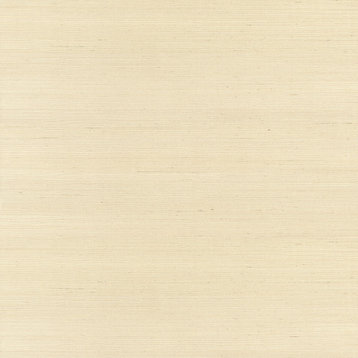 2972-54760 Hetao Cream Sisal Grasscloth Fine Woven Modern Unpasted Wallpaper