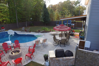 Patio - tropical patio idea in Other