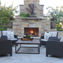 Backyard Fireplace