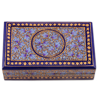 Novica Handmade Kashmir Tradition Papier Mache Decorative Box