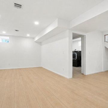 Finished Basement with Rec Room and Laundry