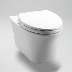 Toto Maris Elongated Wall-Hung Toilet with SanaGloss CT486FG - Toilet Accessories