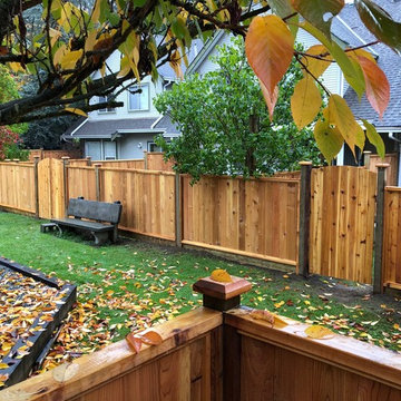 #1 grade cedar panels + pre stain 2,000+ linear feet