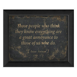 The Artwork Factory - Those people Framed Artwork - Novelty Signs