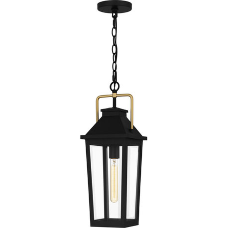 Buckley One Light Outdoor Hanging Lantern in Matte Black