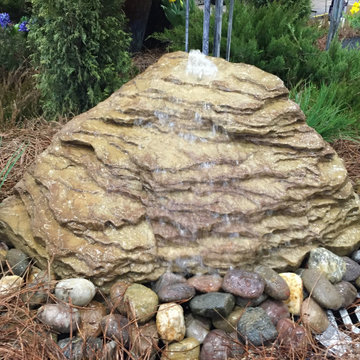 Handcrafted Bubbling Rock Fountains
