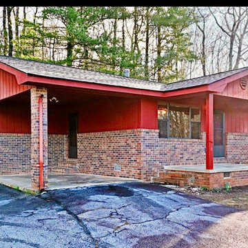 Carport Conversion to Living Space with Masonry and Window Upgrade
