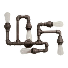 50 Most Por Plug In Wall Sconces For 2018 Houzz Vintage Style Steampunk Electric Wall Sconce Black Pipe 2 G Plug