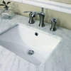 44 Inch Single Sink Vanity-Wood-White Cabinet Only