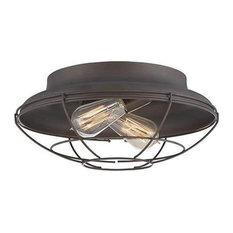 Millennium Lighting 5384-RBZ Neo-Industrial - 14" 2 Light Flush Mount