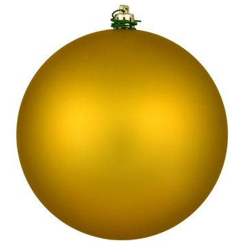 Vickerman N590846Dmv 3" Medallion Gold Matte Ball Ornament, 12 Per Bag