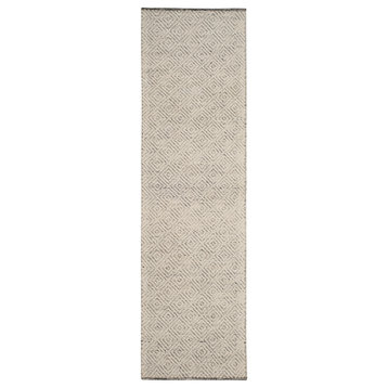 Safavieh Couture Natura Collection NAT503 Rug, Ivory/Light Gray, 2'3"x10'