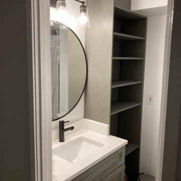 Arlington Bathroom - Distressed Grey and White
