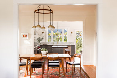Dining room - transitional dining room idea in Seattle