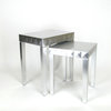 Reflective Nesting Tables, Set of 2, Silver