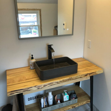 Modern, Rustic Bathroom Remodel