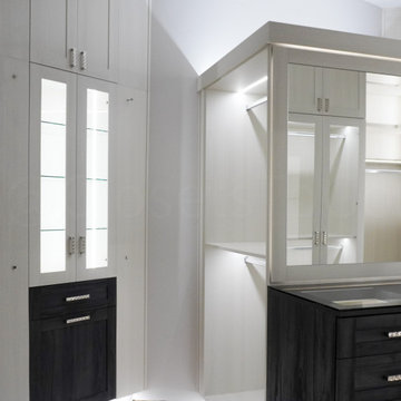 Luxury-DIY Master Closet with LED Lighting