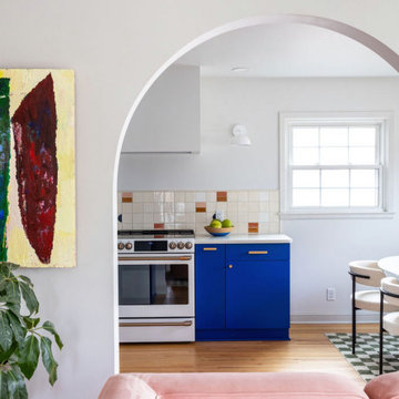 Retro Cobalt Kitchen