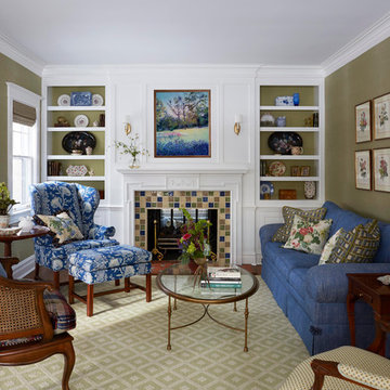 Traditional English Style Living Room, Evanston