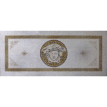 Marble Mosaic Logo - Versace Carpet