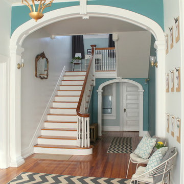 Foyer renovation in a historic home