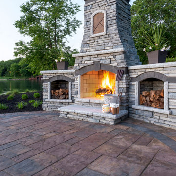 Waterside Entertaining - Custom Fireplace
