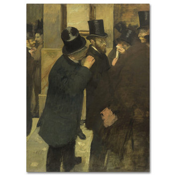 Degas 'Portraits At The Stock Exchange' Canvas Art, 32 x 24