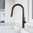 VIGO Greenwich Pull-Down Kitchen Faucet, Matte Black