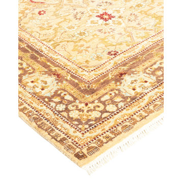 Mogul, One-of-a-Kind Hand-Knotted Area Rug, Yellow, 4'4"x6'4"
