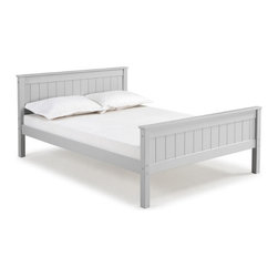 Alaterre Furniture - Alaterre Furniture Harmony Full Wood Platform Bed in Dove Gray - Platform Beds
