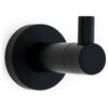 Italia Florence Series set of 2 Robe Hooks in Matte Black - Modern ...