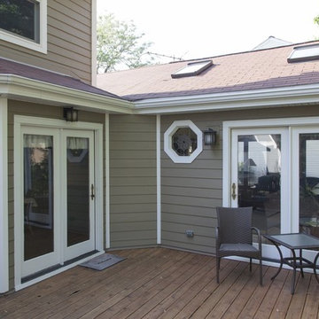 A Sharp new exterior with Andersen Windows & Hardie Siding in Naperville
