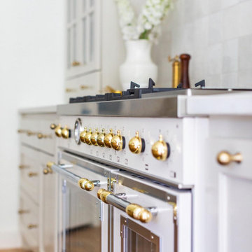 Crisp, Clean Kitchen Renovation Featuring the Bertazzoni Heritage Series Range