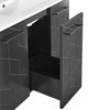 Annecy 36" Single Bathroom Vanity in Phantom Black with Ceramic Top