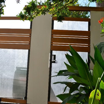 Polycarbonate Gate - Steel Frame