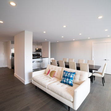 LED recessed lighting for condo with concrete ceilings