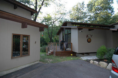 Example of a trendy exterior home design in Boston