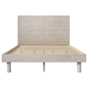 Full/Queen/King Wood Frame Platform Bed, Full