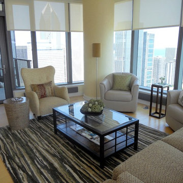 Condominium overlooking Michigan Avenue and Lake Michigan