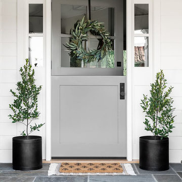 Outdoor Front Entry with Planters Collection - Threshold™ designed with Studio M