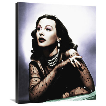 "Hedy Lamarr 103" Stretched Canvas Giclee by Hollywood Photo Archive, 24"x30"